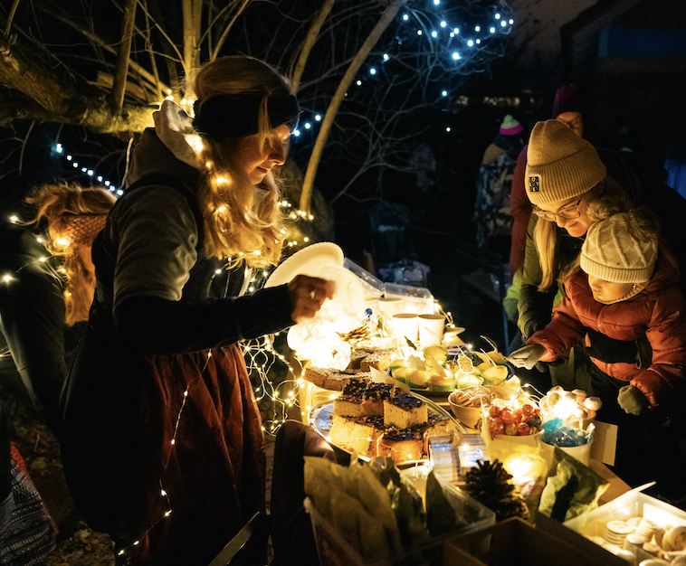 Průvod světel a Luftovka rozsvícená