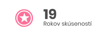 19 rokov skúseností