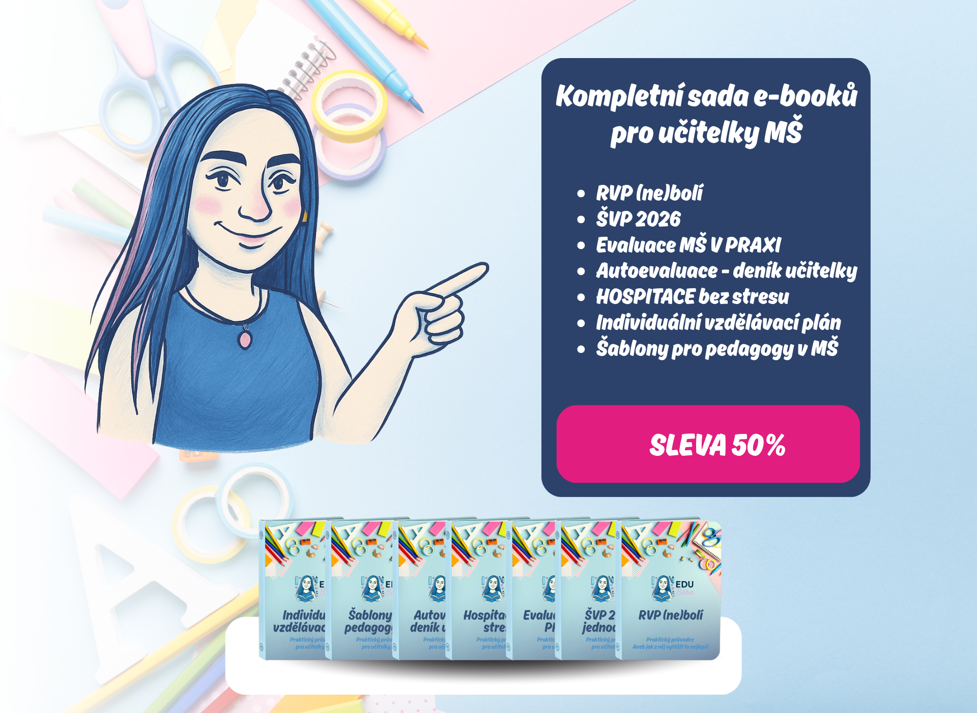 Kompletní sada e-booků pro učitelky MŠ