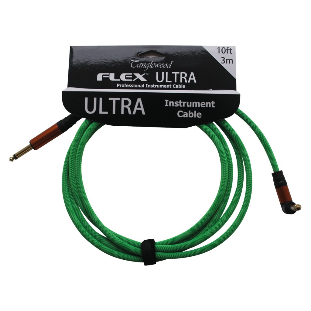 TANGLEWOOD Flex Ultra Cable Lakeshore Green 3 m Angled