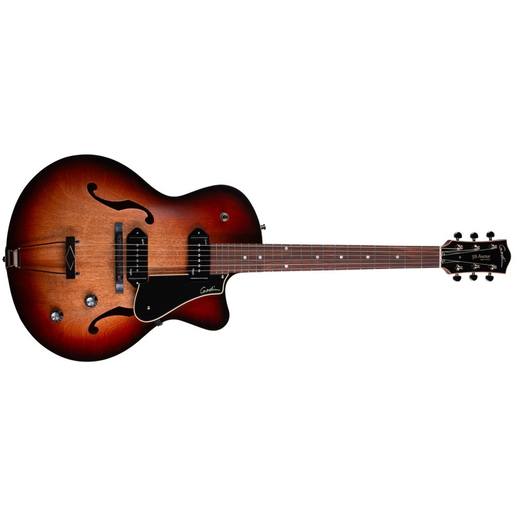 GODIN 5th Avenue CW Kingpin II Vintage Burst