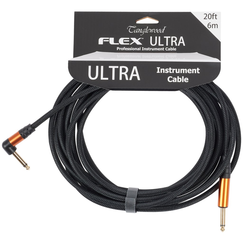 TANGLEWOOD Flex Ultra Cable Carbon Black 6 m Angled