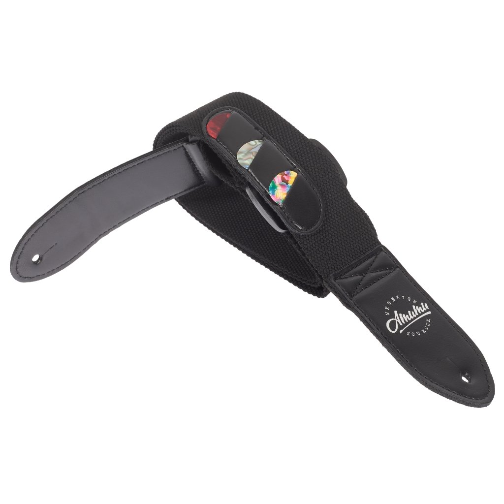 AMUMU Cotton Pickholder Strap Black