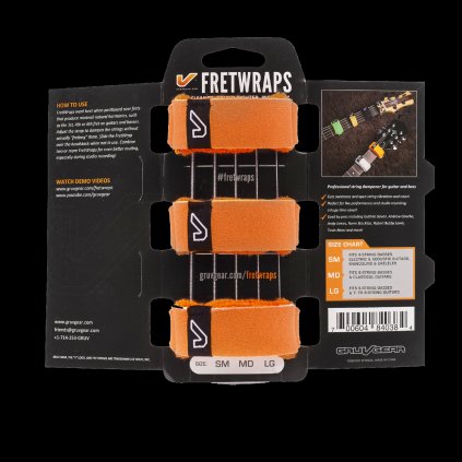 11379 gruvgear fretwraps flare orange small 3 pack