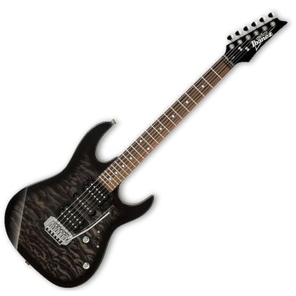 13302 ibanez grx70qa tks transparent black burst