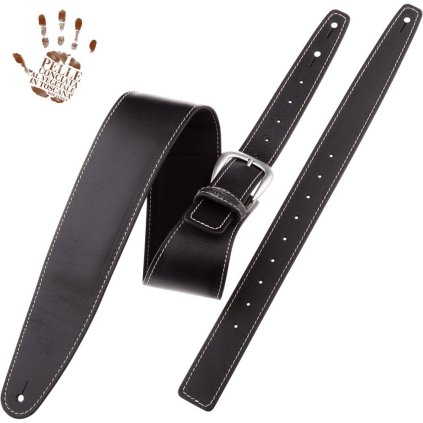 15459 magrab single buckle os padded core nero 7 5 cm fibbia classic argento