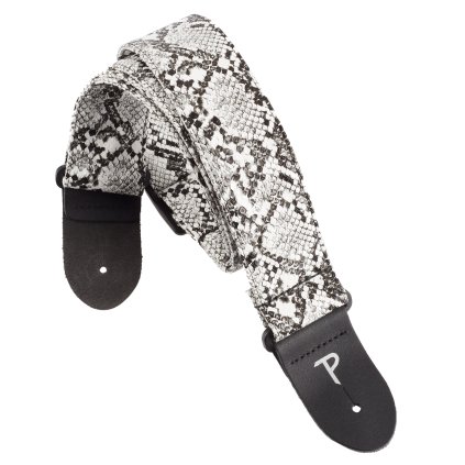 PERRI'S LEATHERS Faux Snake Skin White
