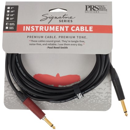 PRS Signature Instrument Cable 18' Straight Silent-Plug
