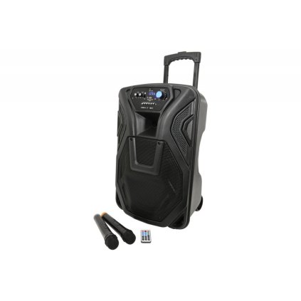 QTX BUSKER-12, mobilný 12" zvukový systém USB/SD/FM/BT/2x VHF, 80W