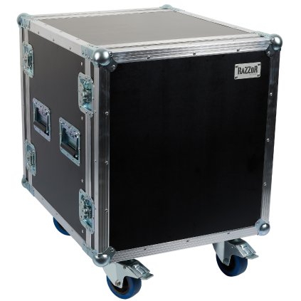 RAZZOR CASES 10U Rack 500 wheels