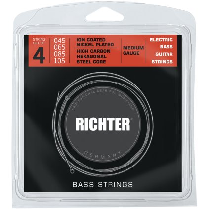 RICHTER Electric Bass Strings Ion Coated, Medium 45-105