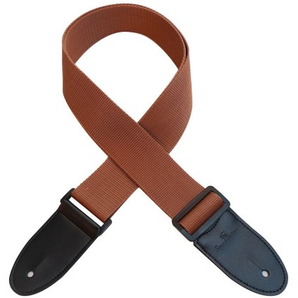 SOUNDSATION Poly Guitar Strap Light Brown