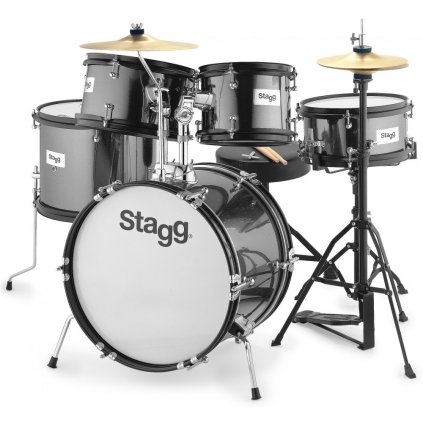 Stagg TIM JR 5/16B BK, detská bicia sada, čierna