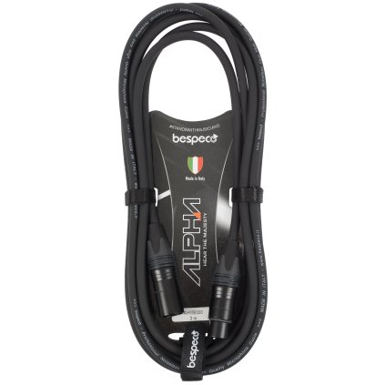 BESPECO Alpha Microphone Cable Neutrik  XLR M - XLR F 3 m