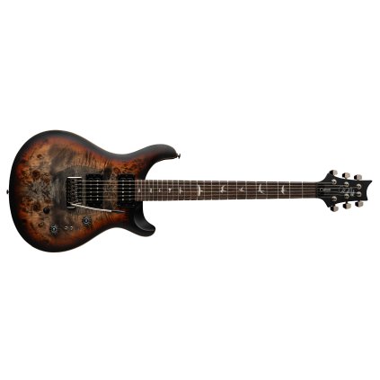 PRS SE Exotic Custom 24-08 Poplar Burl Charcoal Cherry Midnight Burst