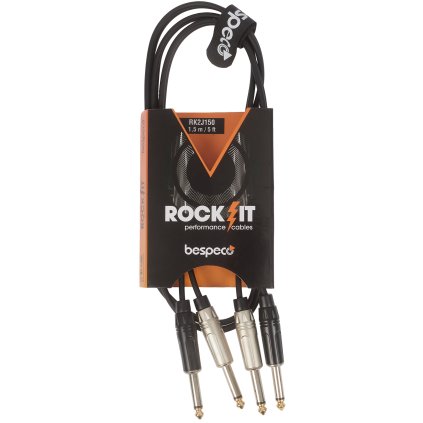 BESPECO ROCKIT Stereo Cable 2x Jack Mono - 2x Jack Mono 3 m