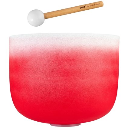 SELA Crystal Singing Bowl Chakra 14" - Red, Root, C (432Hz)