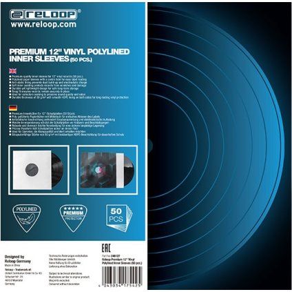 RELOOP Premium 12" Vinyl Polylined Inner Sleeves