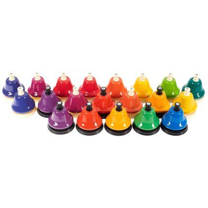 BOOMWHACKERS Chroma-notes Full 20-Note Desk Bell Set CNDB-20