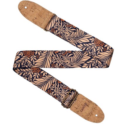 CASCHA CGS-VC6 Guitar Strap Vegan Cork Midnight Jungle