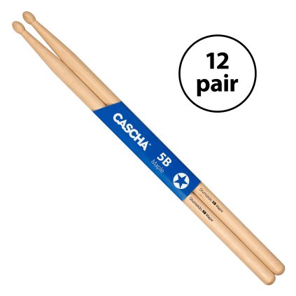 CASCHA Drumsticks Pack 5B Maple