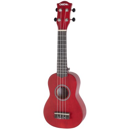 CASCHA HH 3970 Soprano Ukulele Bundle Red