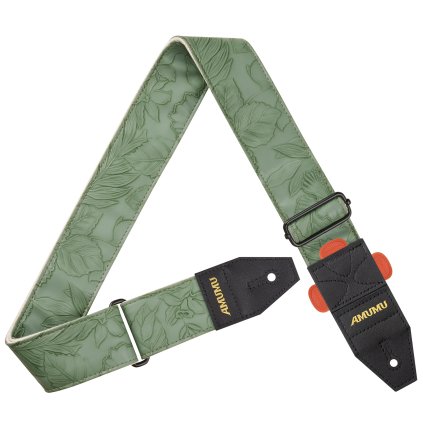 AMUMU Embossed Leaf Green