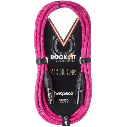 BESPECO Rockit Color Pink 10m XLR