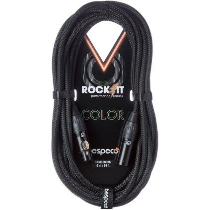 BESPECO Rockit Color Black 6m XLR