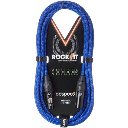 BESPECO Rockit Color Blue 6m XLR
