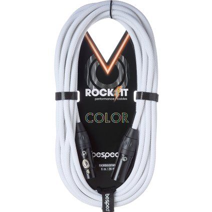 BESPECO Rockit Color White 3m XLR