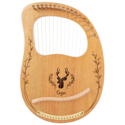 6663 cega lyre harp 16 strings natural