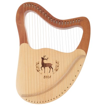 BYLA Lyre Harp 21 Strings Wood