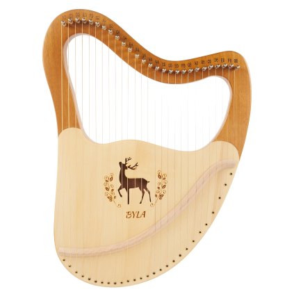BYLA Lyre Harp 27 Strings Natural