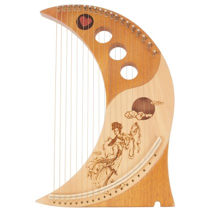 6690 cega moon harp 19 strings natural