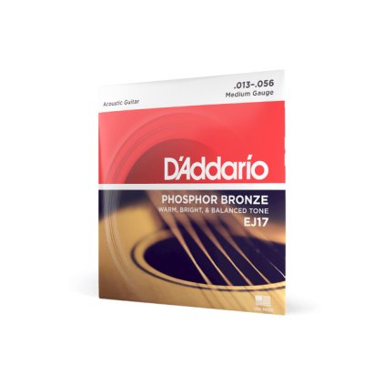 D'Addario EJ17 13-56 Medium, Phosphor Bronze