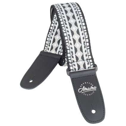 AMUMU Hootenanny Embroidery Cotton Strap Black & White