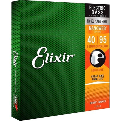 Elixir Bass 14002 NANOWEB Super Light/Long Scale