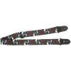PERRI'S LEATHERS 7647 Polyester Skull Rose Strap