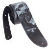 PERRI'S LEATHERS 11024 ALCHEMY Guitar Strap Berserker Skull
