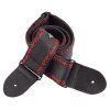 PERRI'S LEATHERS Fancy Stitch Black & Red
