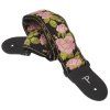 PERRI'S LEATHERS Jacquard Strap Pink And Black Flower
