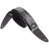 PRS 2" Guitar Strap Custom Jacquard Birds Fleur Charcoal