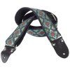 PRS 2" Retro Deluxe Jacquard Strap Teal/Gold