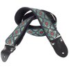 PRS 2" Retro Deluxe Jacquard Strap Teal/Gold
