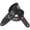 PRS 2.4" Padded Guitar Strap w/FLASH Custom Jacquard Birds Wavelength Charcoal