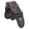PERRI'S LEATHERS Faux Snake Skin Black