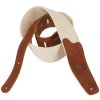 PERRI'S LEATHERS 7678 2.5” Doubled Cotton Webbing with Suede Ends Brown