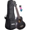 CASCHA HH 2262L Soprano Ukulele Mahogany LH Black