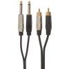 BESPECO ROCKIT Interlink Cable 2x RCA - 2x Jack Mono 1,5 m